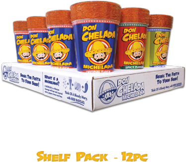 Shelf Pack - Don Chelada Michelada Spicy Mix - 24 Oz Cup (480x432), Png Download