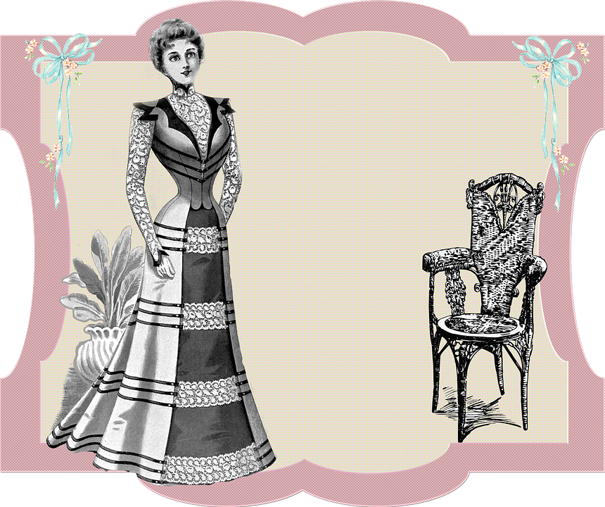 Lady, 1920, Woman, Vintage, Girl, Female, Beauty, Old - Quirky Victorian Octopus Lady #1 Note Cards (860x720), Png Download