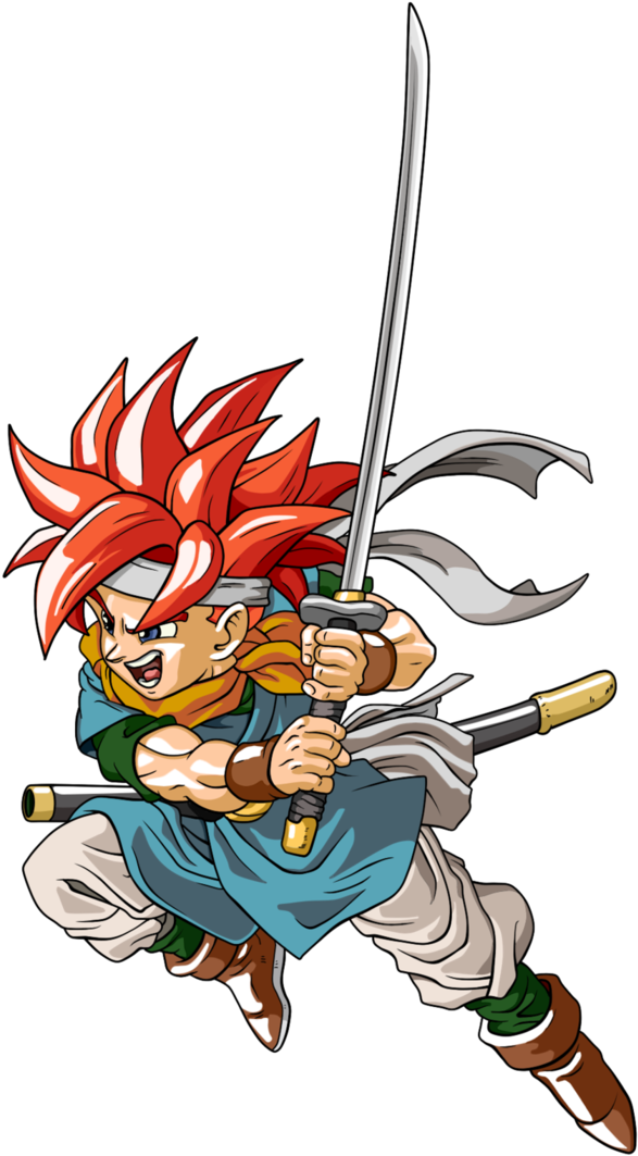 Restored By Professormegaman - Chrono Trigger Chrono Png (715x1118), Png Download