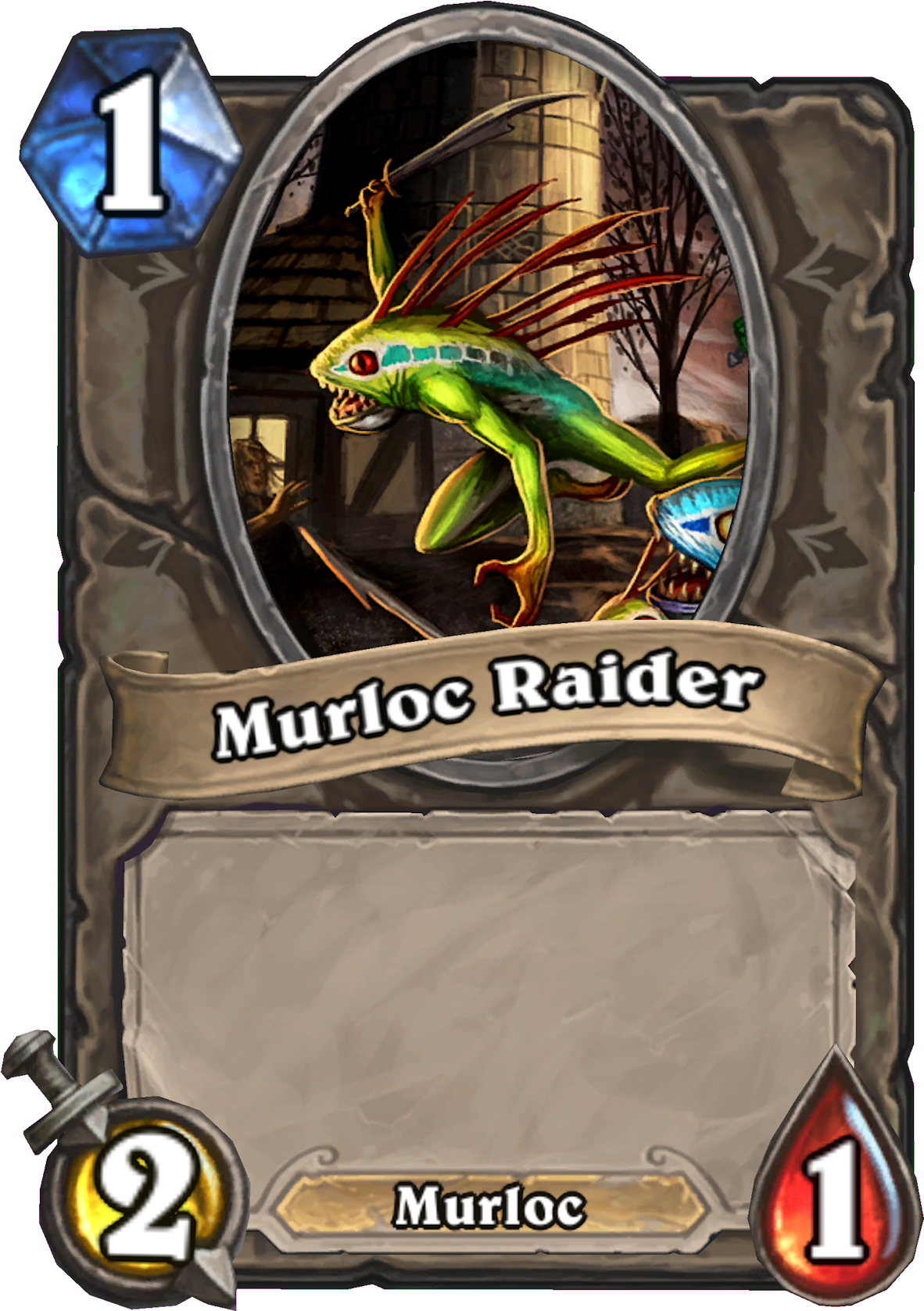 Murloc Raiderhearthstone - Mean Streets Of Gadgetzan Murloc (1200x1702), Png Download