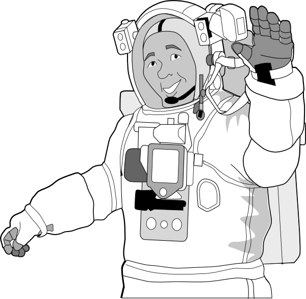 How To Set Use Astronaut 2 Clipart - Astronaut Clipart (600x585), Png Download