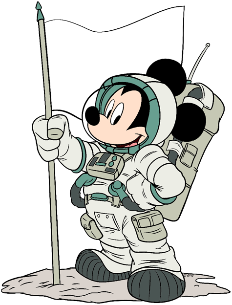 Mickey The Astronaut - Mickey Mouse Astronaut (475x624), Png Download