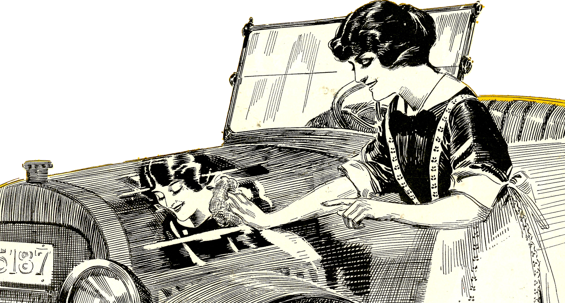 Vintage Car Wasjh Pic - Car (1917x1028), Png Download