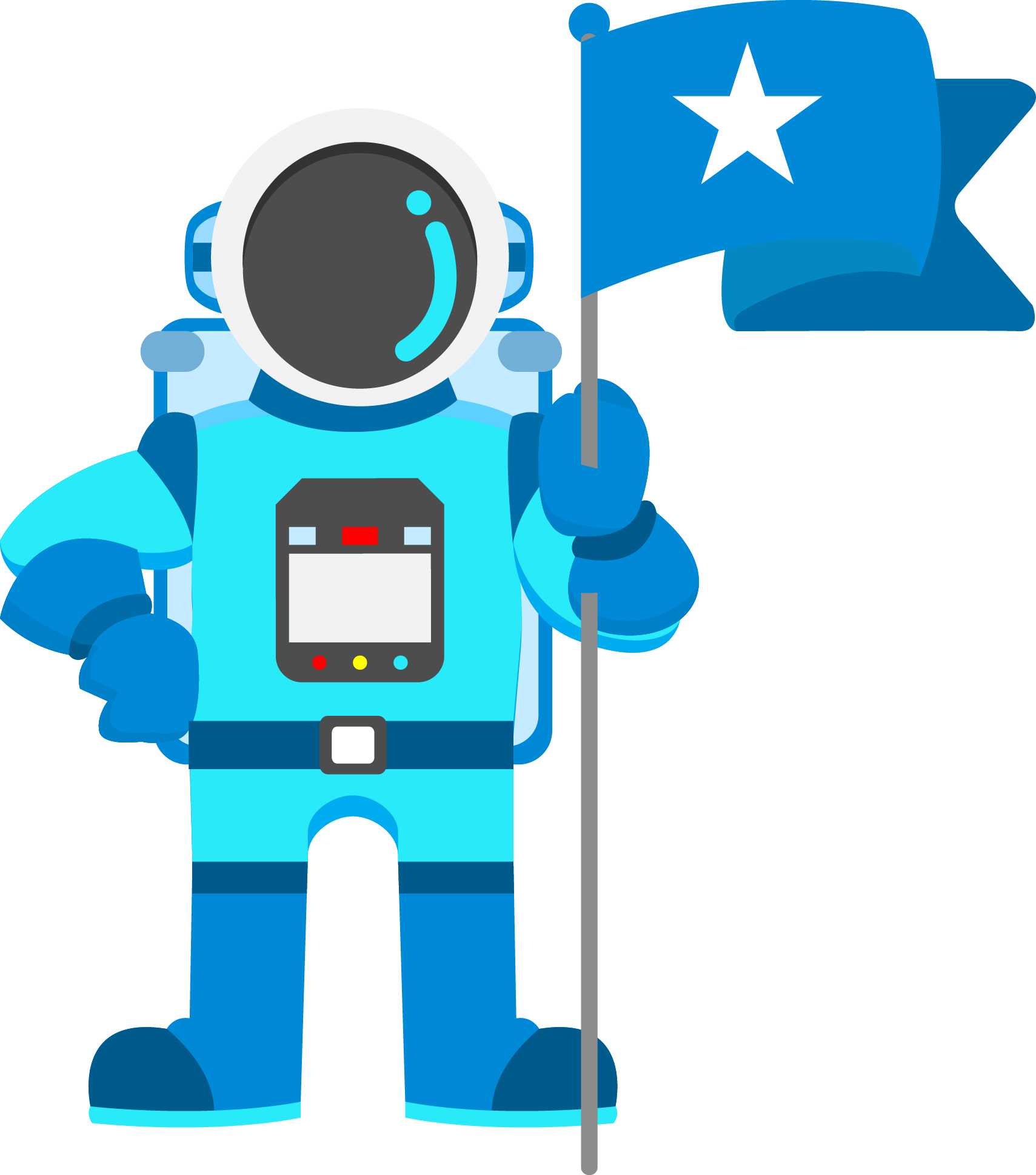 Astronaut Clipart Space Technology - 太空 人 Ai (1709x1937), Png Download