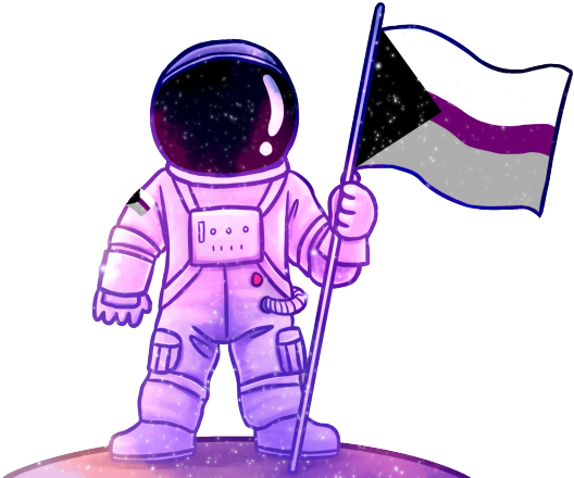 Tumblr Here You Go Nobody Should Be - Aroace Pride (540x453), Png Download