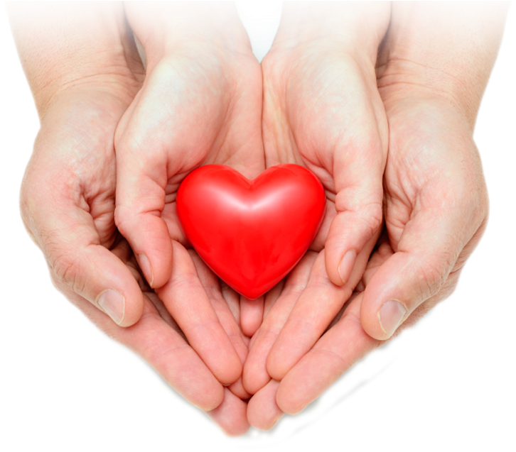 Assistance - Hearts In Hands Family (960x768), Png Download