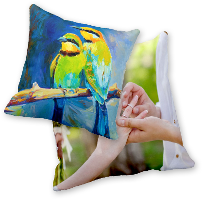 Customized Photo Pillows - Cafepress Bird Painting Iphone 6 Slim Case (416x409), Png Download