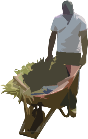 Ns 0045 - People Gardening Png (348x510), Png Download
