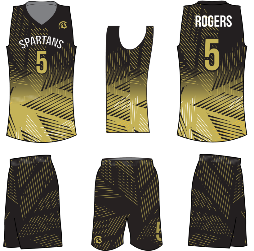 Rogers Beige White And Grey Basketball Uniforms, Jersey - Sublimation Basketball Jersey Design (1000x889), Png Download