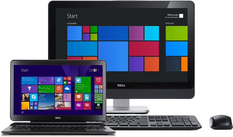 Dell Promo - Computer And Laptop Png (800x461), Png Download