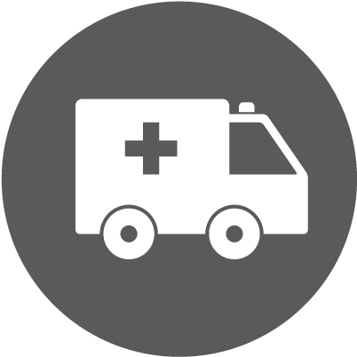 Ambulance Services - Ambulance Icon Png Circle (600x410), Png Download