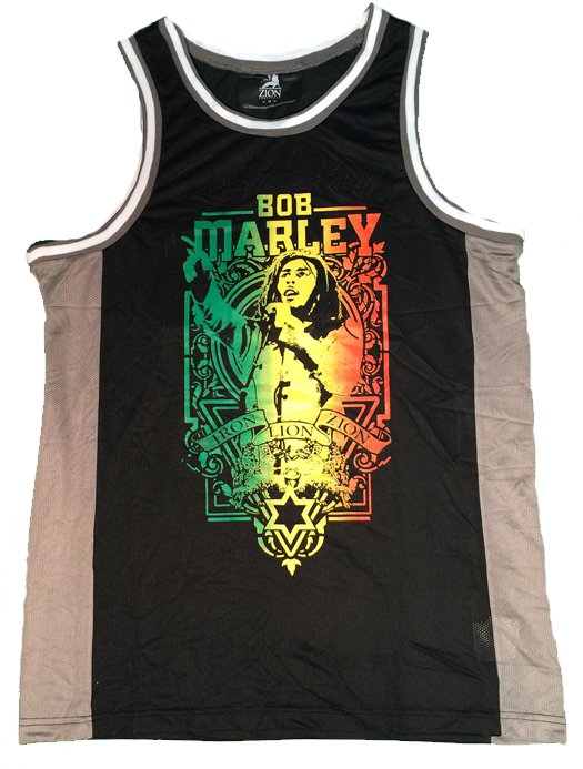 Bob Marley - Gradient Frame - Dameskjorte - Damer - (700x700), Png Download