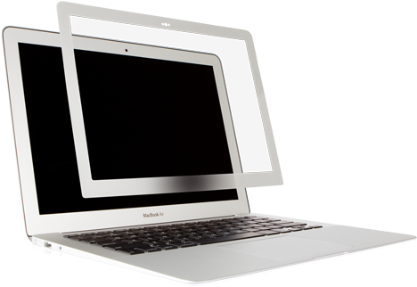 Moshi's Ivisor Antiglare Screen Protector Sticks Over - Moshi Ivisor Screen Protector For Macbook Air 13" (560x422), Png Download