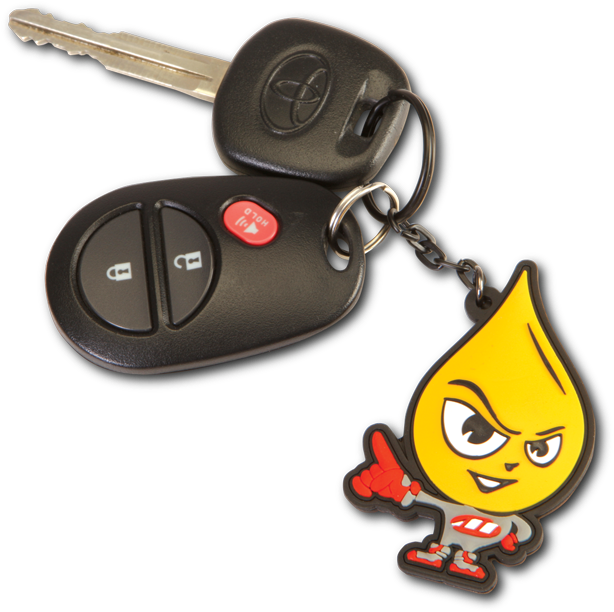 Oily Guy Key Chain - Maxima Oils 3d Double Sided Keychain Keyfob (800x800), Png Download