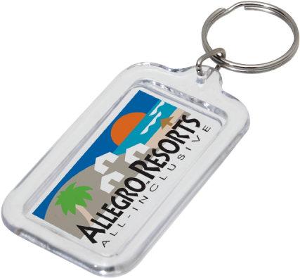 Acrylic Rectangular Keychain - 16 Oz. Tiered Ceramic Latte Mug Quantity(12) (500x500), Png Download