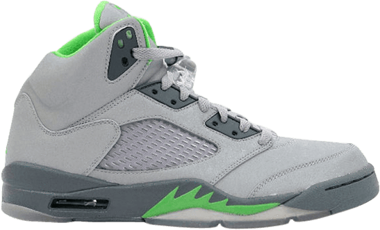 Air Jordan Retro 5 "green Bean" - Jordan 5 Green Bean (547x331), Png Download