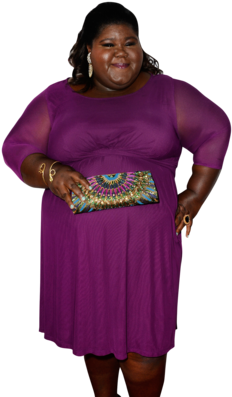 American Horror Story's Gabourey Sidibe On Queenie's - Skirt (330x412), Png Download