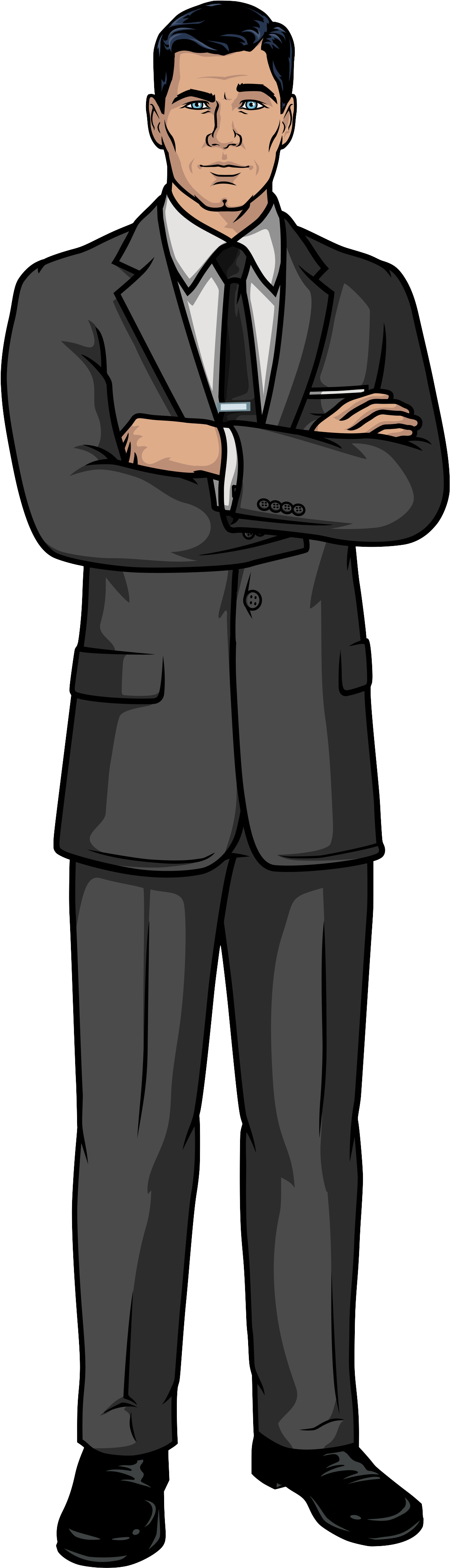 Sterling Archer01 - Steve Harvey Full Body (1850x4250), Png Download
