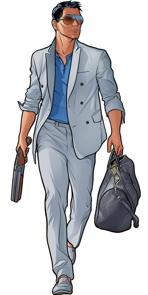 Lyd14 - Sterling Archer Fan Art (516x1024), Png Download