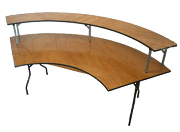 Serpentine Bar Table - Table (600x600), Png Download