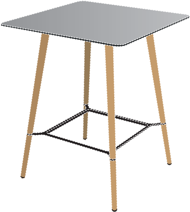 Pilot Table Bar - Quinze Milan Pilot Table (567x567), Png Download