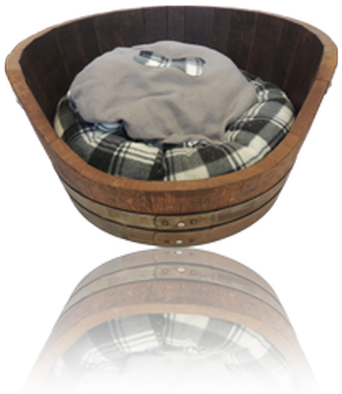Wine Barrel Themed Pet Bed - Wine (347x450), Png Download