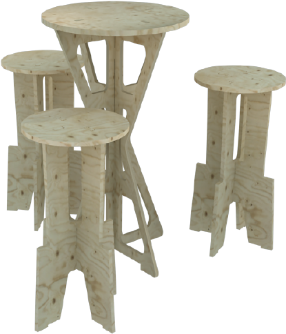 Entertainer Bar Package - Outdoor Table (567x567), Png Download