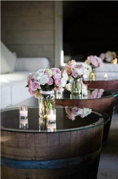 Wine Barrel Coffee Table - Barrel (600x600), Png Download