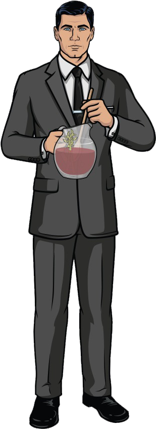 Sterling Archer Blank Memes, Archer Fx, Sterling Archer - Sterling Archer Archer Png (340x860), Png Download