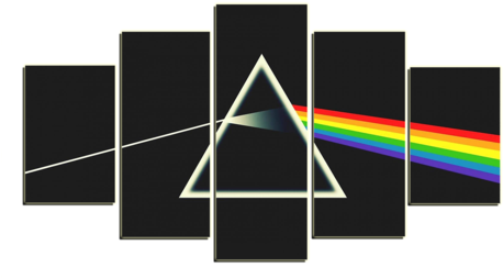Image Of Hd Printed Pink Floyd - Pink Floyd Logo The Dark Side (480x300), Png Download