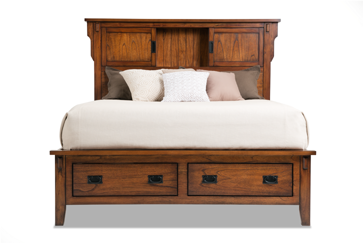 Mission Oak Ii Bookcase Storage Bed - Mission Oak 2 Bobs (850x534), Png Download