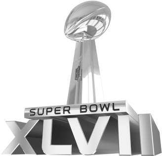 New Orleans With Just Days Left Before Super Bowl Xlvii, - Super Bowl Xlvii Trophy (370x370), Png Download