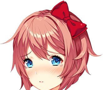 Download - Doki Doki Exit Music Natsuki Death (960x960), Png Download