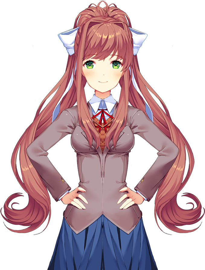 Doki Doki Literature Club Ddlc Monika Ddlc Ddlc Monika - Monika's Writing Tip Of The Day (835x911), Png Download