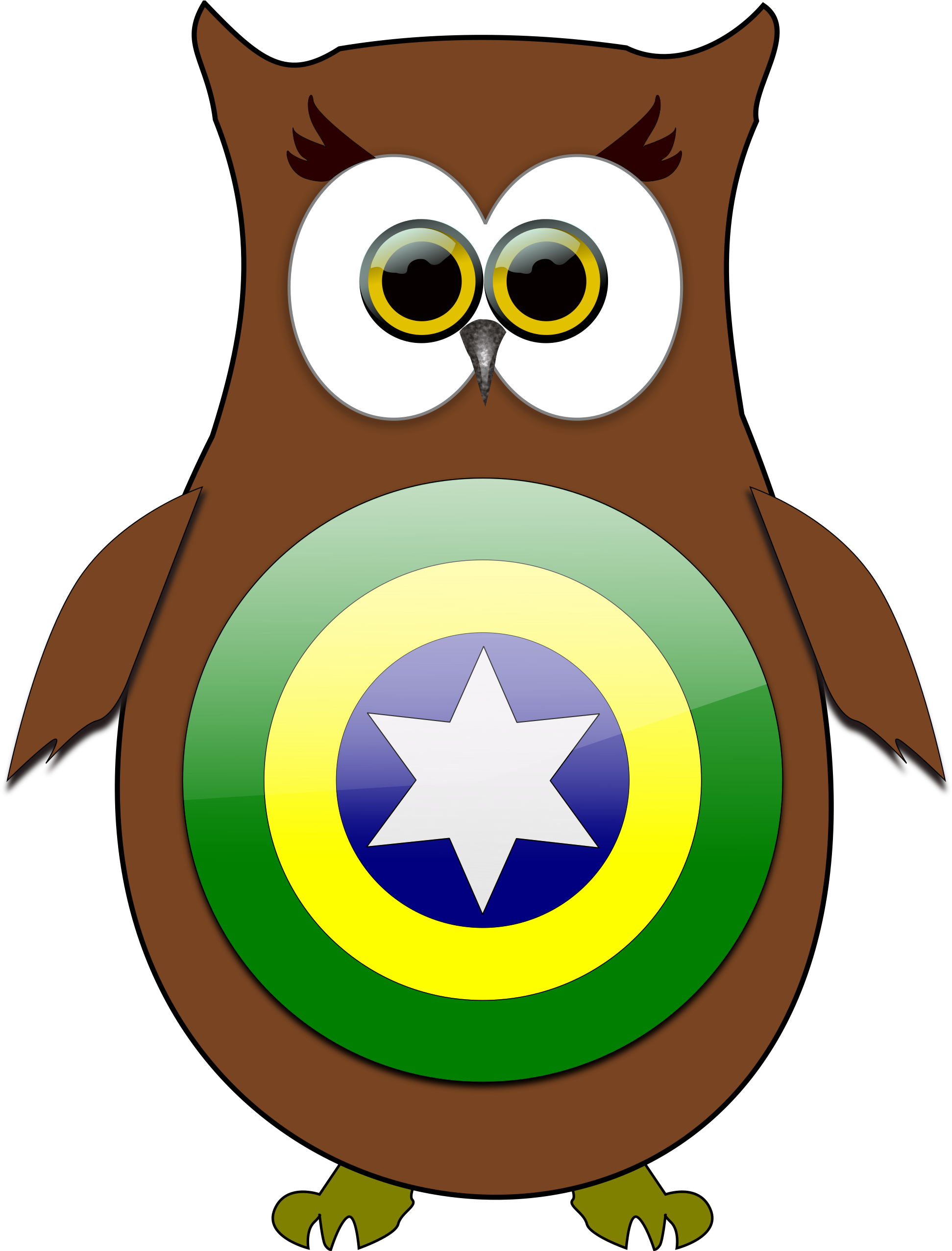 Free Owl Brazil Superhero Clipart Clipart And Vector - Superhero (2000x2553), Png Download