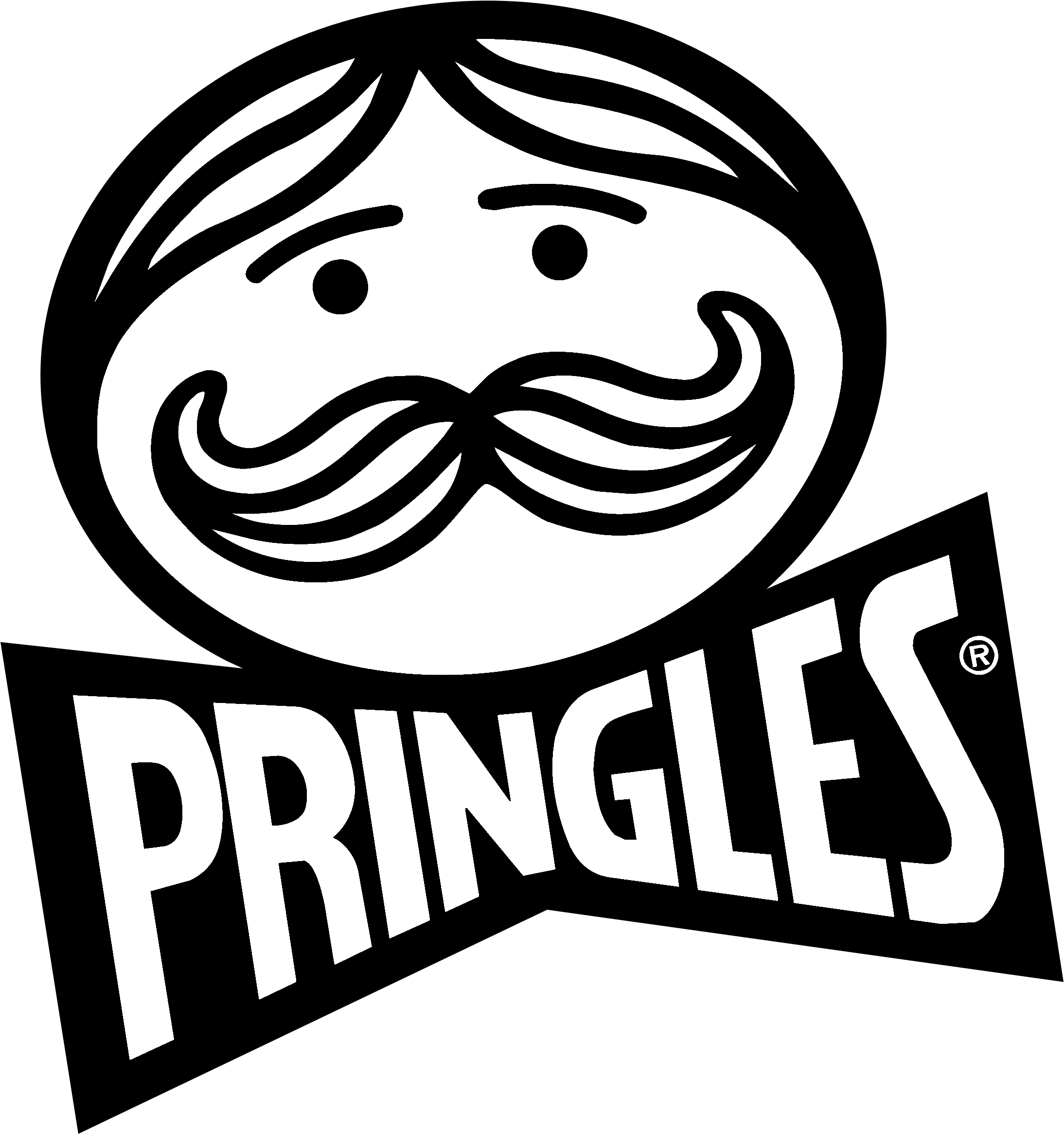 Pringles Logo Black And White - Pringles Logo (2400x2400), Png Download