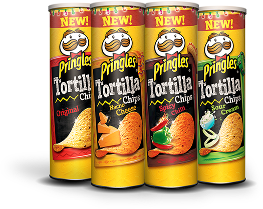 Pringles Tortilla Can Coupon - Pringles Tortilla Corn Chips (525x418), Png Download