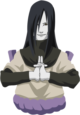 The Character Orochimaru From Naruto Has Been Vectorized - Naruto Orochimaru (344x496), Png Download
