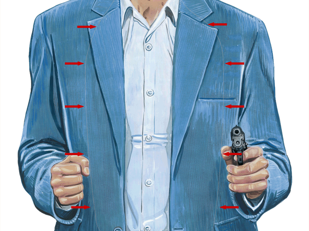 Targets Chalk Outline For Scoring - Shooting Target (1024x768), Png Download