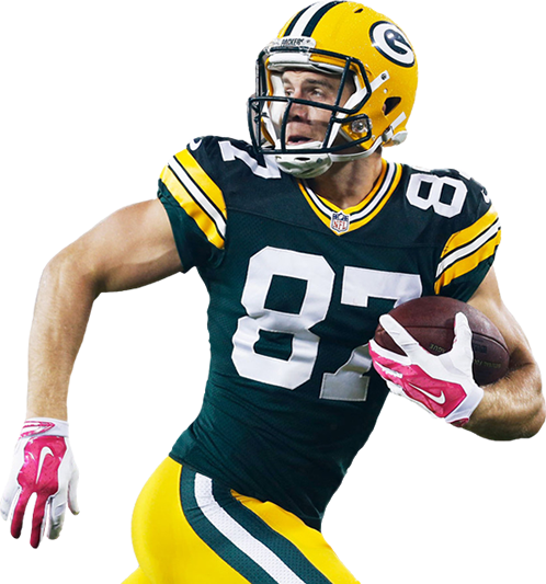 State Athlete Great Team, Green Bay Packers, Football - Packers Jordy Nelson (498x533), Png Download