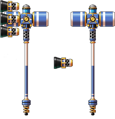 Magic Mallet - Mari Of Grand Chase Weapons (494x450), Png Download