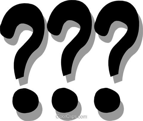 Question Marks Royalty Free Vector Clip Art Illustration - Pontos De Interrogacao (480x405), Png Download