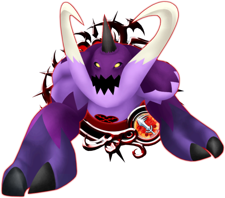 Kingdom Hearts A Slow But Powerful Heartless That Crushes - Kingdom Hearts Union X Heartless (793x656), Png Download