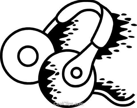 Headphones Royalty Free Vector Clip Art Illustration - Illustration (480x379), Png Download