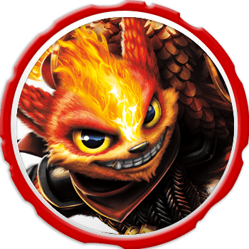 Flare Wolf Icon - Skylanders Imaginators Flare Wolf (350x350), Png Download