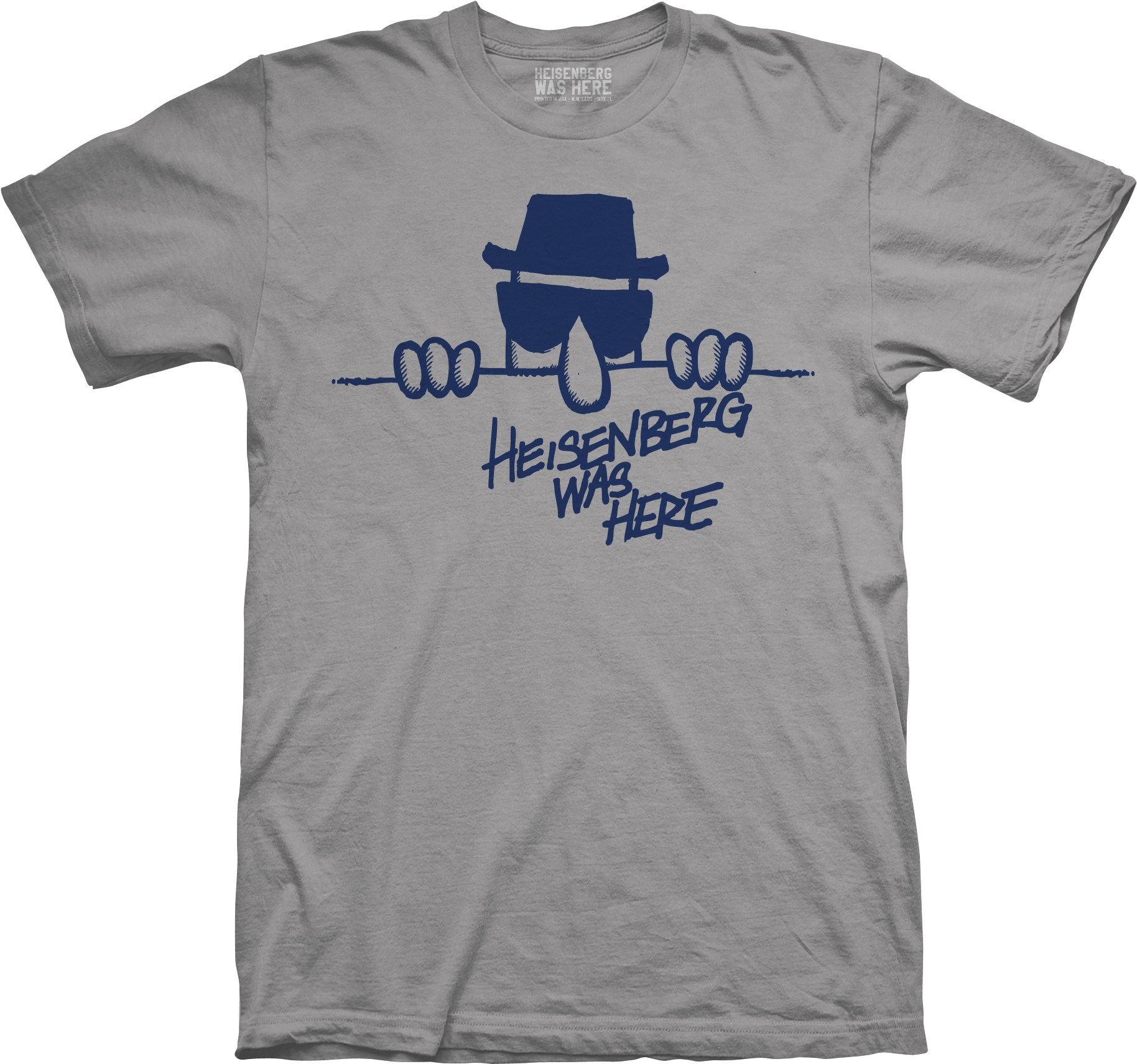 Image Of Mens Heisenberg Was Here - T Shirt (1969x1815), Png Download