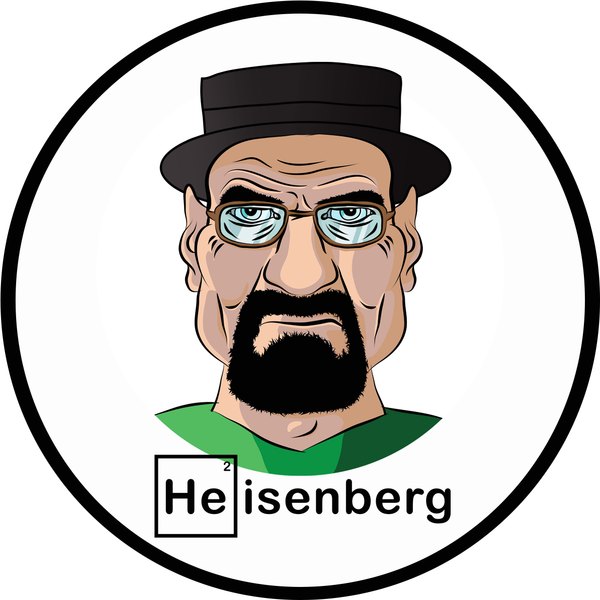Heisenberg Illustration / Caricature - Speech Bubble (1200x1200), Png Download