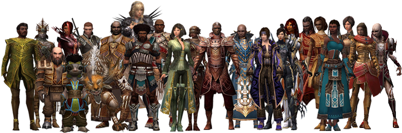 User Markus Clouser Heroes - Guild Wars All Heroes (795x264), Png Download