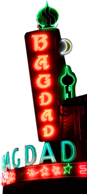 Close-up Photo Of Portland, Or Movie Theater Marquee - Neon Movie Sign Transparent (300x665), Png Download