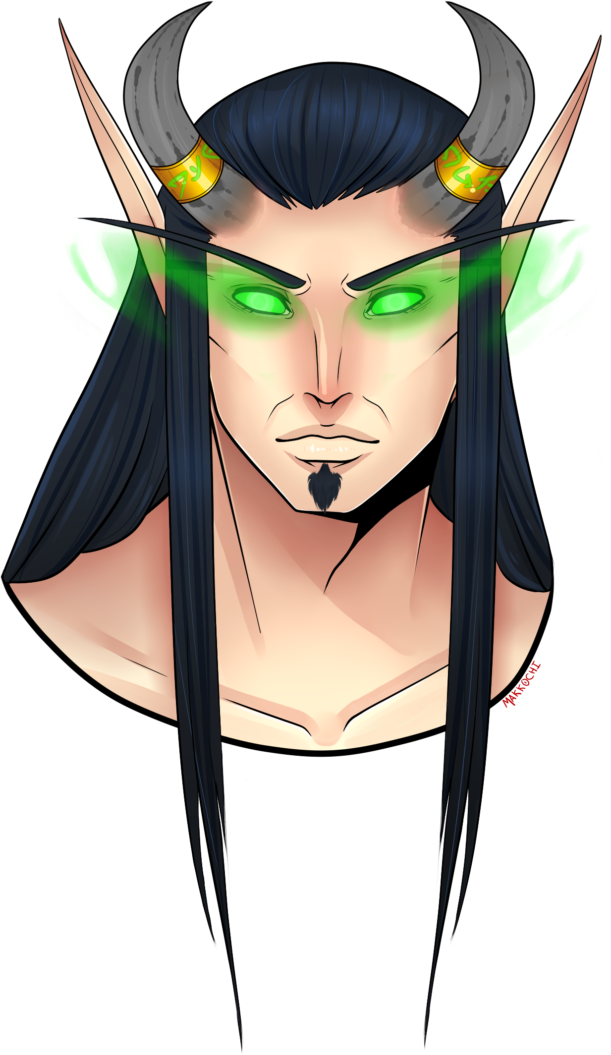 Blood Elf Warlock - Warlock (1398x2254), Png Download